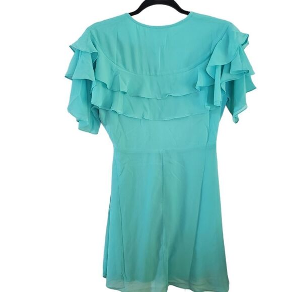 Loveriche Deep V-Neck Wrap Style Mini Dress - Picture 2 of 7